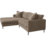 P & B KOTNA SEDEŽNA GARNITURA, rebrasti žamet rjava | Shoptok.si