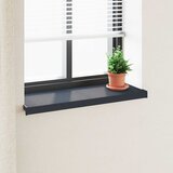  Prozorska klupčica Antracit s drvenim uzorkom 80 x 30 x 4,5 cm | shoptok.hr