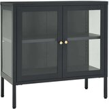 vidaXL komoda antracit 70 x 35 x 70 cm od čelika i stakla | shoptok.hr