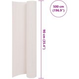 Dvostrana Vrtna Ograda 90x500 cm Bijela | shoptok.hr