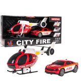  Interaktivni set vatrogasnih vozila, automobila i helikoptera Inlea4Fun CITY FIRE | shoptok.hr