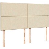 vidaXL Box spring postelja z vzmetnico krem 180x200 cm blago | Shoptok.si