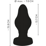 Anos Super Soft Butt Plug Black 15,8cm Cene
