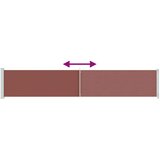  Uvlačiva bočna tenda za terasu 117 x 600 cm smeđa | shoptok.hr