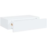 vidaXL Zidna polica s ladicom bijela 40 x 23,5 x 10 cm MDF | shoptok.hr
