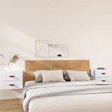 vidaXL Stenska nočna omarica 2 kosa bela 50x36x40 cm | Shoptok.si