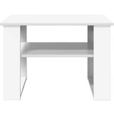  Stolić za kavu s pohranom Bijelo 64 x 54 x 44 cm Konstruirano drvo | shoptok.hr