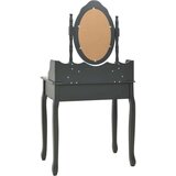  Toaletni stolić sa stolcem sivi 75x69x140 cm od drva paulovnije | shoptok.hr