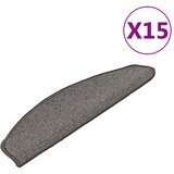  Prostirke za stepenice 15 kom 65x21x4 cm sive poluokrugle velike | shoptok.hr