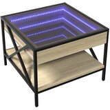  Stolić s beskonačnim LED svjetlima boja hrasta 50x50x38 cm | Eponuda.com
