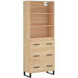  Visoka komoda hrasta sonome 69,5x34x180cm od konstruiranog drva | shoptok.hr