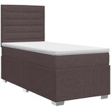  Boxspring krevet s madracem Tamno smeđa 90 x 200 cm Tkanina - Tamno smeđa 90 x 200 cm Dizajn linija | shoptok.hr