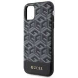  originalni guess ovitek g-cube GUHMN61HGCFSEK z magsafe za iphone 11 - črn | Shoptok.si