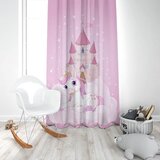  Dečiji draper zamak i jednorog (jedno krilo) - 140x250cm, D-058 | ePonuda.com