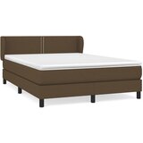 The Living Store Box spring postelja z vzmetnico temno rjava 140x200 cm blago - Box Spring Postelja, (21503651) | Shoptok.si