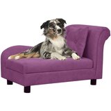 vidaXL Sofa za pse s jastukom bordo 83 x 44 x 44 cm plišana | shoptok.hr