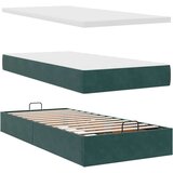 vidaXL okvir kreveta s madraca tamnozeleni 100x200cm baršunasti | shoptok.hr