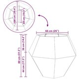 vidaXL Cvetlično korito 2 pcs srebrna 100 x 100 x 80 cm | Shoptok.si