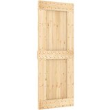 vidaXL Klizna vrata s priborom za montažu 80 x 210 cm masivna borovina | shoptok.hr