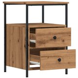 vidaXL Noćni ormarići 2 kom Artisan hrast 34x35,5x50 cm izrađeno drvo | shoptok.hr
