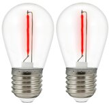  Komplet 2x LED sijalice PARTY E27/0,3W/36V, crvena | Eponuda.com