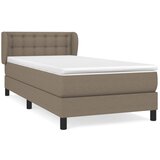Maison Chic Box spring postelja - Vzmetna postelja z vzmetnico taupe 90x190 cm blago SL13769, (21882223) | Shoptok.si