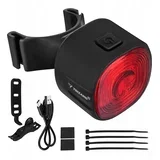 17 LED zadnja aku. kolesarska luč rdeča USB 6 načinov IP66