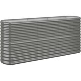 Furnova Visoka greda iz prašno premazanega jekla 152x40x68 cm siva, (21921132) | Shoptok.si