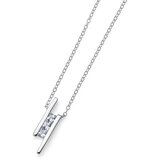 Oliver Weber foursquare 925ag crystal srebrni lančić sa belim swarovski kristalnim priveskom ( 61135 ) | ePonuda.com
