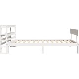  Okvir kreveta bez madraca bijeli 75 x 190 cm masivna borovina | shoptok.hr