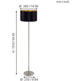 Eglo 95169 - Stojeća lampa MASERLO 1xE27/60W/230V | Eponuda.com