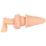 Nature Skin analni čep i navlaka za penis (naturalno) | shoptok.hr