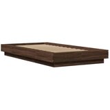  Okvir za krevet s LED svjetlima boja hrasta 100 x 200 cm drveni | shoptok.hr