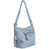 Fashion Hunters Light blue backpack bag 2in1 made of ecological leather | Shoptok.si