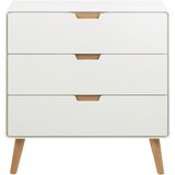 MID.YOU komoda, bela, barve hrasta | Shoptok.si