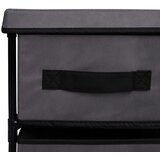 Ormarić za pohranu sa 6 ladica 55 x 29 x 55 cm sivi čelični | shoptok.hr