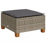  Vrtni tabure s jastukom sivi 63,5x56x32 cm od poliratana | shoptok.hr