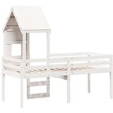 vidaXL visoki krevet s krovom bijeli 80 x 200 cm od masivne borovine | shoptok.hr