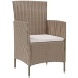 Maison Chic Vrtni Stoli - Stol za vrt z blazinami 2 kosa poli ratan bež JS732, (21877786) Cene