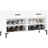  Klupa za cipele bijela 102 x 35 x 55 cm od konstruiranog drva | shoptok.hr