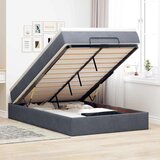 vidaXL Okvir za krevet s madraca tamnosivi 120x190 cm baršunasti | shoptok.hr