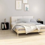 The Living Store Nočna omarica 2 kosa črna 40x30x40 cm trdna borovina - Nočna Omarica, (21434824) | Shoptok.si