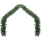 vidaXL Božična girlanda med 600 LED 2 pcs Zelena PVC | Shoptok.si