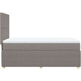 Krevet s oprugama i madracem smeđesivi 100 x 200 cm od tkanine | shoptok.hr