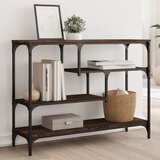  The Living Store Konzolna mizica rjav hrast 100x30x75 cm inženirski les - Konzolna Mizica, (21502228) Cene