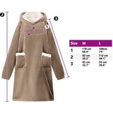  Deka majica s kapuljačom Kamel L Flis i flanel | shoptok.hr