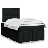  Krevet box spring s madracem crni 120 x 190 cm od tkanine | shoptok.hr