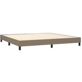  Krevet s oprugama i madracem smeđesivi 200x200 cm od tkanine | shoptok.hr