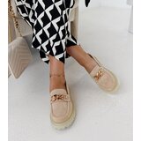 Gemre Beige Suede Loafers Elenor Cene