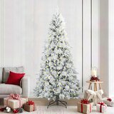  Umjetno božićno drvce s nogom s stalakom Bijelo 240 cm PE i PVC | shoptok.hr